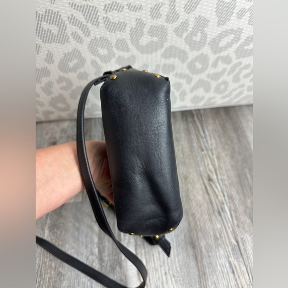 J. CREW MINI MONTAUK LEATHER MICRO CROSSBODY TOTE PURSE BAG BA140 BLACK NWT - Picture 10 of 11